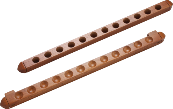 12 Cue Wall Rack w/ Holes 12 Cue Wall Rack w/ Holes